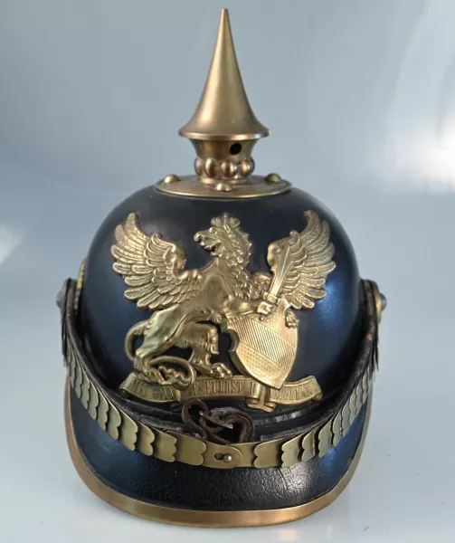 Baden Einjahr Freiwilliger Enlisted Pickelhaube Visuel 1 principal